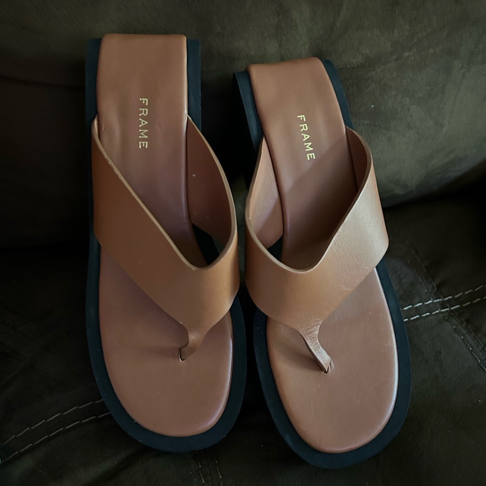 Frame Platform Sandals